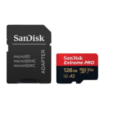 Sandisk Extreme Pro 128GB 200mbps MicroSDXC UHS-1 Memory Card With Adapter